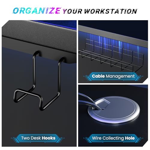 SIAGO Electric Standing Desk Adjustable - 55 x 24 Inch Sit Stand up Desk with Cable Management - 3 Memory Preset Adjustable Height Desk Computer Home Office Desk SIAGO