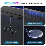 SIAGO Electric Standing Desk Adjustable - 55 x 24 Inch Sit Stand up Desk with Cable Management - 3 Memory Preset Adjustable Height Desk Computer Home Office Desk SIAGO