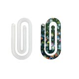 Sublimation Blank Thermal Acrylic Single-Sided White Approximate 4 x 2 Inch Jumbo Paper Clips 10 Packs Generic