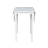 International Concepts Small Dropleaf Dining Table, White IC International Concepts