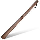 muso wood Wooden Shoe Horn, Walnut Shoe Horn Long Handle for Seniors, 23.6 Inches Shoehorn for Seniors and Pregnant Women muso wood