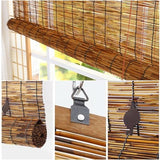 Bamboo Window Blinds 25" 26" 27" 28" 31" 32" 33" 34" 35" 36" 40" 41" 42" 43" 44" 45" 46" 47" 49" 50" 56" 57" 72" Wide, Natural Bamboo Roll Up Curtain Woven Custom Shades Cordless (Size : 40" W x 48" WoodArtSupply