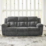 Signature Design by Ashley Frohn Contemporary Manual Reclining Sofa, Gray Signature Design by Ashley