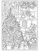Creative Haven Country Christmas Coloring Book (Adult Coloring Books: Christmas) Dover Publications