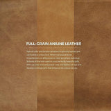 SIMPLIHOME Livingston 90-inch Wide Sofa in Sienna Top Grain Genuine Leather, Handcrafted Mid-Century Modern Couch for Living Room, Large 3-Seater with Feather-Wrapped Cushions and Solid Wood Frame SIMPLIHOME