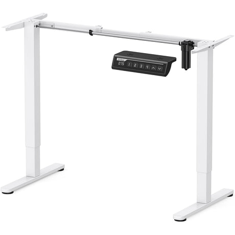 ErGear Electric Standing Desk Frame Height Adjustable Desk Legs Sit Stand Desk Frame Up to 47.2" Ergonomic Standing Desk Base Workstation Frame Only(White) ErGear