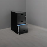 Realspace® SOHO 18"D 3-Drawer Organizer Vertical File Cabinet, Black Realspace