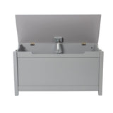 Mancofy Wooden Toy Chest, Kids Toy Box，Furniture for Playroom, Bench with Safety Hinged Lid, Wooden Toy Box Storage Organizer, Children's Furniture Toy Chest (Gray) Mancofy