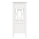 SPOFLYINN 36 Inch Farmhouse Console Table with 4 Drawers 1 Storage Shelf Pine Wood Entryway Table for Living Room Bedroom Hallway Kitchen White One Size SPOFLYINN