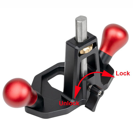 DDWT Router Plane Handheld Woodworking Tool Quick Adjust Depth with Depth Stop for Tuning Joinery Cutting Dados Grooves Mortise DDWT