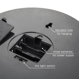 Chibuy LED Night Light 3D Mirror Wall Desktop Lamp Wedding Festival Party Decoration Sign Illusion Infinity Tunnel Mirror Light (Battery Powered) Chi-buy