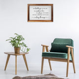 CHDITB The Best Things In Life Framed Wood Sign Plaque(16"×11"), Wooden Wall Table Sign with Scripture Bible Verse Quotes, Vintage Family Sign Housewarming for Home Bedroom Farmhouse Guest Room CHDITB