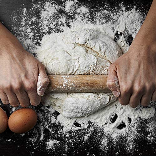 Small Wooden Rolling Pin, Dumpling Dough Roller Wooden Mini Rolling Pins Kitchen Utensil Tool for Fondant, Pasta, Bread, Pastry, Cookies, Pizza, Pie, Cylinder Style, 6.3 Inch (3 Pieces) Patelai