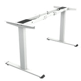 TOPSKY Dual Motor Electric Adjustable Standing Computer Desk for Home and Office (White Frame only) TOPSKY