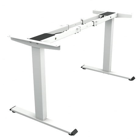 TOPSKY Dual Motor Electric Adjustable Standing Computer Desk for Home and Office (White Frame only) TOPSKY