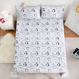 LONAVA Full Sheet Set Kids - 4 Pieces Soft Microfiber Cartoon Style Bedsheets for Boys Girls Teens, Oeko TEX, Breathable Deep Pocket Sheets, (Ball Sports) LONAVA