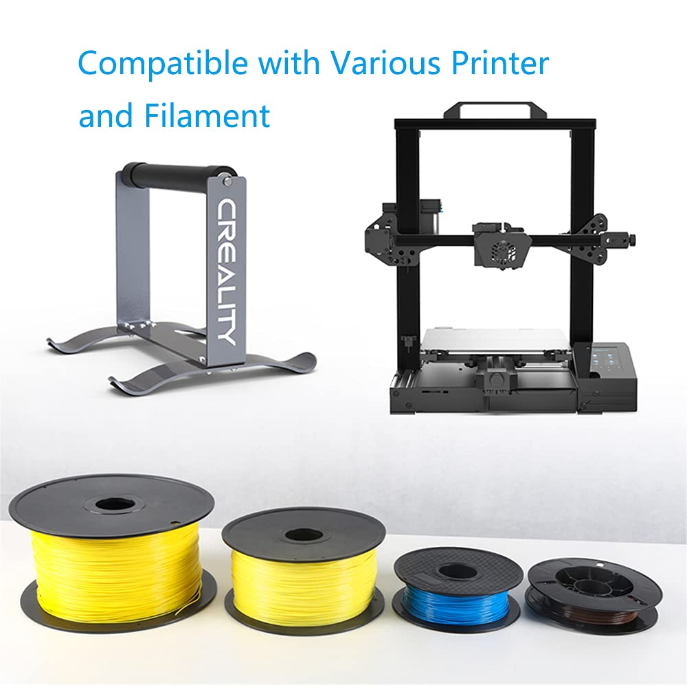 Creality Multi-Kilogram Spool Holder Filament Spool Metal Holder for PLA/ABS/TPU/Other 3D Printing Materials - WoodArtSupply