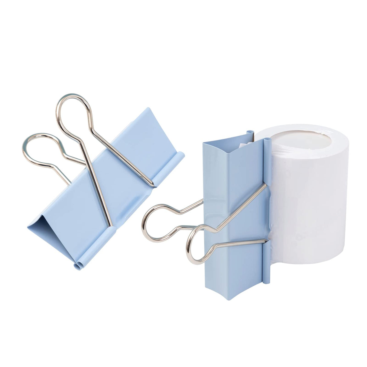 PYD Life Binder Clips Extra Large for Sublimation Mugs Printing 5.1 Inch Length,1.3 Inch Capacity Blue Metal Big Paper Clamps for Shrink Wrap Film Sublimation Oven Accessories 2 PCS PYD Life