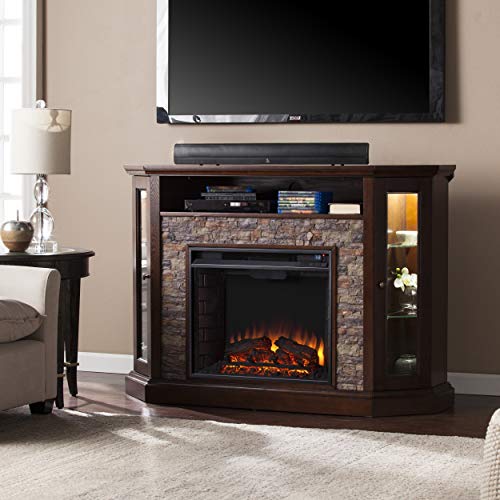 Redden Corner Convertible Electric Media Fireplace Furniture HotSpot