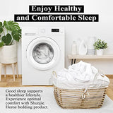 2-Pack Pure Cotton Twin XL Fitted Sheet for Adjustable Bed Split King, 600 TC 16" Deep Pocket Egyptian Cotton Fitted Sheet (2pcs, Twin XL, White) Shunjie.Home