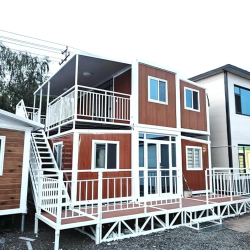 Expandable Prefab House Tiny Homes to Live in for Adults Mini Foldable Container House Mobile Home Modular Homes Mini Live House - WoodArtSupply