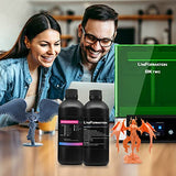 Uniformation 3D Printer Resin PLA Plant Based Resin,Biodegradable 405nm UV Curing Photopolymer Rapid for 4K 6K 8K LCD/DLP/SLA 3D Printer Space Orange Red 1kg Uniformation