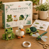 Wmool Tiny 3D Beaded Animal DIY Kit, Easy DIY Beading Embroidery Kit with 4 Cute Designs, 3D Animal Themed Beadwork Kit for Beginners & Craft Enthusiasts, with Instructions