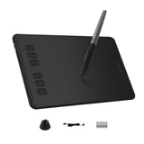 HUION Inspiroy H640P Drawing Tablet, 6x4 inch Digital Art with Battery-Free Stylus, 8192 Pen Pressure, 6 Hot Keys, Graphics Tablet for Drawing, Writing, Design, Teaching, Work with Mac, PC & Mobile HUION