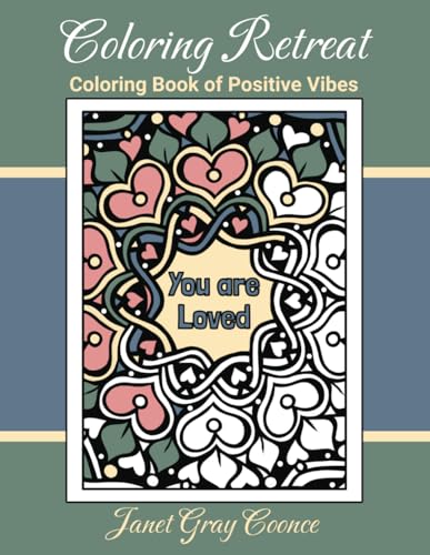 Coloring Retreat: Coloring Book of Positive Vibes WoodArtSupply