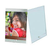 MR.R 2 piece 8'' Sublimation Blanks Glossy Glass Photo Frame,No Edge,Single Hole Picture Frame for Heat Transfer Printing,6x9 inch MR.R