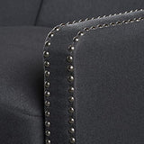 Christopher Knight Home Izidro Traditional Fabric Recliner, Dark Charcoal / Dark Brown Christopher Knight Home