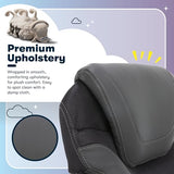 Serta Bryce Executive Office Chair, Ergonomic Computer DeskChairs with Patented AIR Lumbar Support, Comfy Body Pillows, Height Adjustable, Swivel Base with Wheels, Bonded Leather, Gray Serta