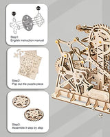 ROKR 3D Wooden Puzzle-Mechanical Model-Wooden Craft Kit-DIY Assembly Toy-Mechanical Gears Set-Brain Teaser Games-Best Gifts for Adults & Teens Age 14+(LG504-Fortress) ROKR