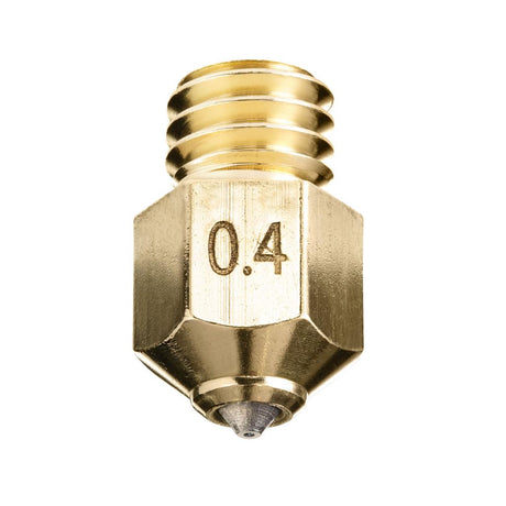 DUROZZLE Diamond PCD Tip MK8 Nozzle 0.4mm for Ender 3, CR-10, Elegoo Neptune 3, Sovol SV06 3D Printer and More, Hardened High Precision (MK8, 0.4mm) DUROZZLE