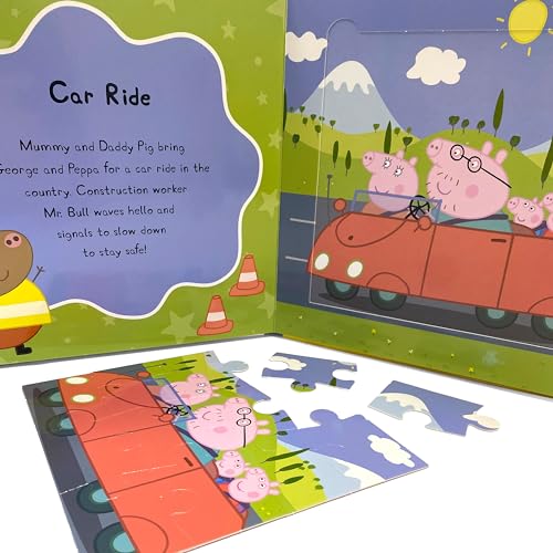 Peppa Pig My First Puzzle Book - Jigsaw Puzzles for kids, 10-page board book, 5 puzzles to enjoy