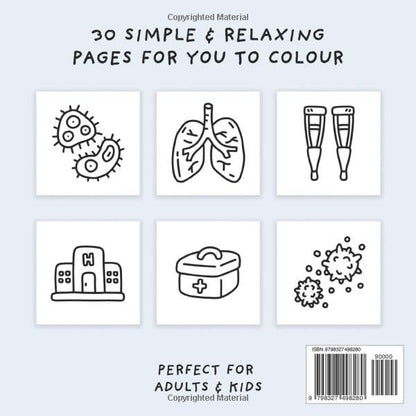 Medical Girly Colouring Book (Simple and Relaxing Bold Designs for Adults & Children) (Simple and Relaxing Colouring Books)