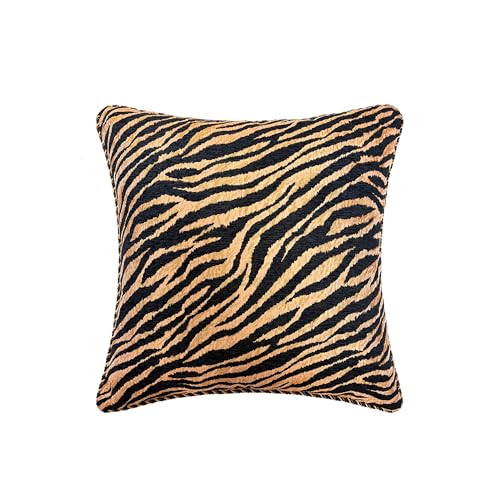 Loom and Mill 8-Piece Safari Comforter Set King Size, Leopard, Tiger, Giraffe, Zebra Animal Print Bedding Set, Patchwork Comforter with Bed Skirt, Euro Shams and Decorative Pillow(Black Gold, King) Loom and Mill