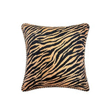 Loom and Mill 8-Piece Safari Comforter Set King Size, Leopard, Tiger, Giraffe, Zebra Animal Print Bedding Set, Patchwork Comforter with Bed Skirt, Euro Shams and Decorative Pillow(Black Gold, King) Loom and Mill