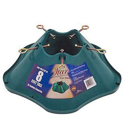 JACK-POST 508-ST Christmas Tree Stand, Green Plastic, 8 Ft. Tree - Quantity 1 JACK-POST