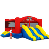 Blast Zone Triple Play Inflatable Combo Bounce House - Massive 16x14 - Blower - Premium Quality - 7 Players - Double Slides Blast Zone