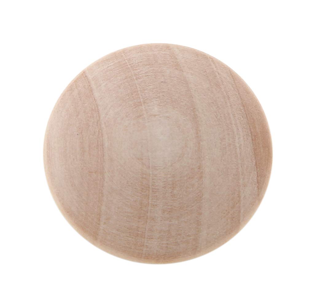 Silverline 6 Pack Round Wood Drawer Knob 1-1/2", Unfinished Cabinet Pulls Handles Hardware for Drawer Wardrobe Dresser Silverline