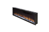 Touchstone Sideline Elite Smart 60” WiFi-Enabled Electric Fireplace - in-Wall Recessed - 60 Color Combinations - 1500/750 Watt Heater (68-88°F Thermostat) - Black - Log, Crystals & Driftwood - 80037 Touchstone