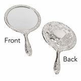 Creative Gifts International Nickel Plated Brass, Non-Tarnished 3-Piece Vanity Set, Brush, Comb, Mirror Set with Embossed Ornate Vintage Designs, Gift Box Included Creative Gifts International