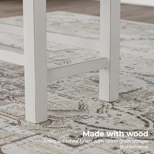 Signature Design by Ashley Robbinsdale 49" Counter Height Dining Bench, Antique White Signature Design by Ashley