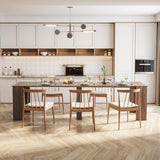 KEIKI 20"-118.5" L Extendable Foldable Dining Room Table for 1-10 People, Wood Multifunctional Rectangle Expandable Console Kitchen Living Meeting Room Furniture, 6 Tabletop Length Options, Barnwood KEIKI