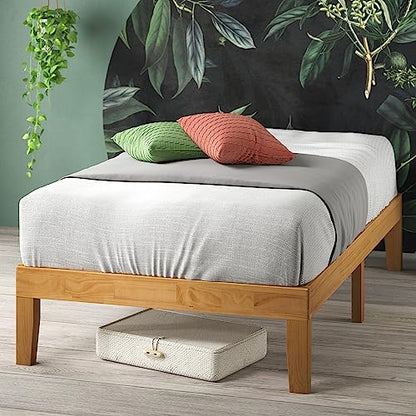 ZINUS Moiz Twin Wood Platform Bed Frame with Wireless Remote and Underbed Storage - WoodArtSupply