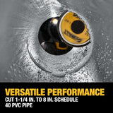 DEWALT Impact Connect Pipe Cutter, PVC Cutter, Diamond Grit Cutting Wheel (DWAIPCIR) DEWALT