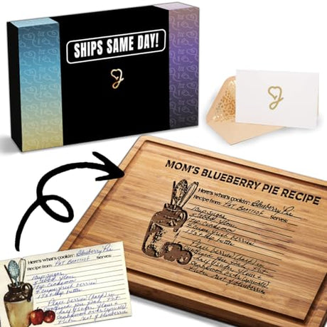 Personalized Handwritten Recipe Cutting Board, Recipe Engraved, Mothers Day Gift, Grandmas Handwriting, Gift For Mom, Grandma, Nana GIFTS TO ENGRAVE