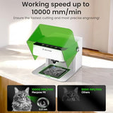 Mecpow M1 Mini Laser Engraver, 5W Laser Cutter Portable Desktop Laser Engraving, 100x100mm Engraving Area, 10000 mm/min Engraving Speed,Accuracy up to 0.01 mm, Eye Protection Design Mecpow