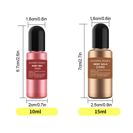 12 Colors 10/15ml Resin Pigment Paste, Epoxy Resin Dye - Liquid Translucent UV Resin Color Concentrated Colorant Set for Candle Making, Soap Making, Jewelry Making, Paint, DIY Art Crafts Type 1 PHEZEN